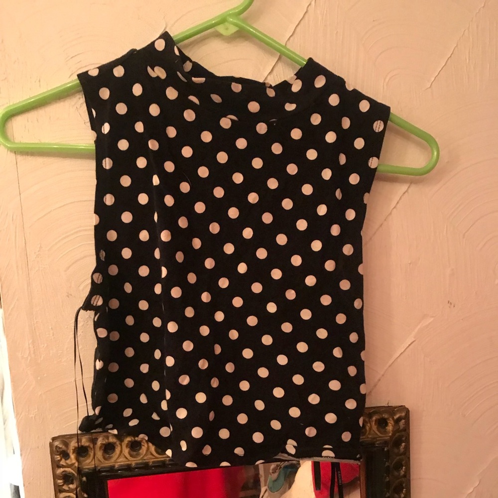 polka crop top